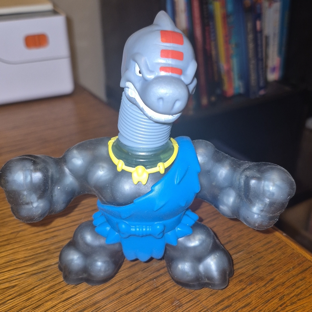 Goo Jit Zu Gray and Blue Dinosaur Action Figure
